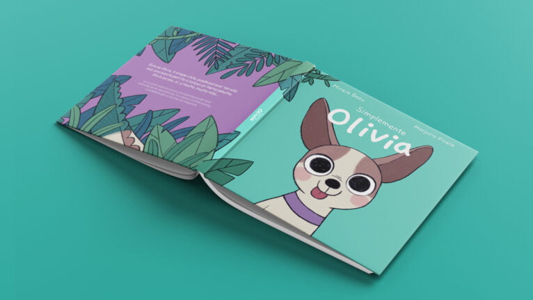 Portada y contraportada de 'Simplemente Olivia'