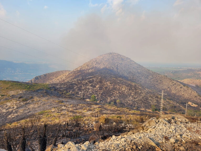 Solo queimado do Pego ao Vall d'Ebo terça-feira, 16 de agosto de 33