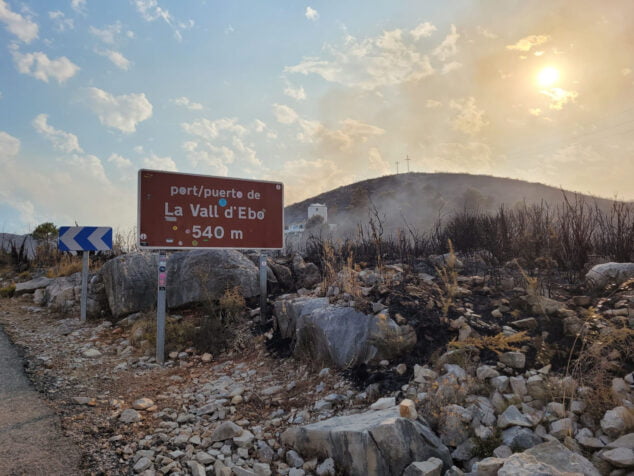 Imagen: Terreno calcinado de Pego a Vall d'Ebo martes 16 de agosto 46
