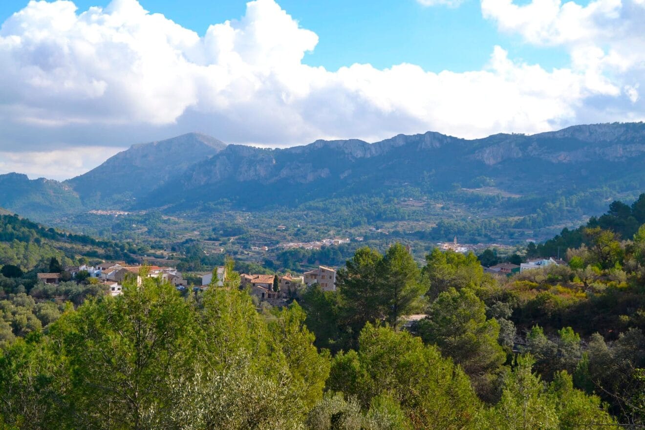 Vistas de La Carroja, Vall de Gallinera