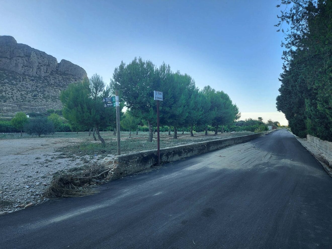 Camí de la Cremadella del Verger desde el cementerio