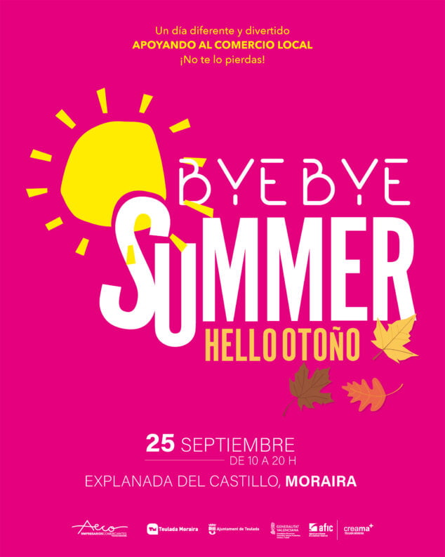 Imagen: Cartel de la feria 'Bye Bye Summer' en Moraira