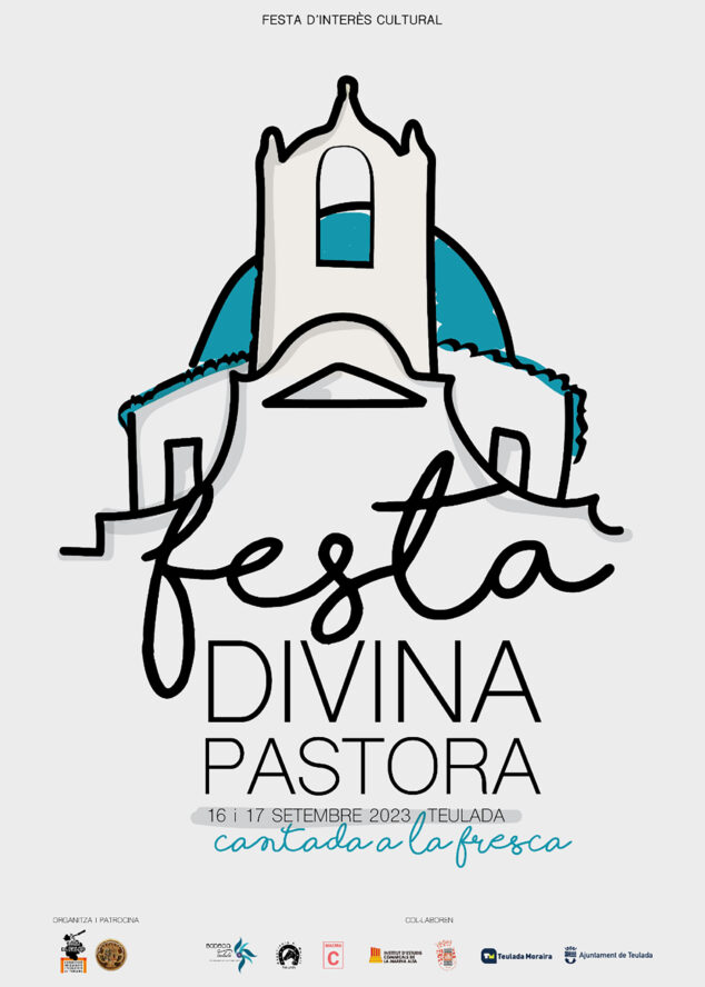 Imagen: Cartel de la Fiesta de la Divina Pastora de Teulada-Moraira