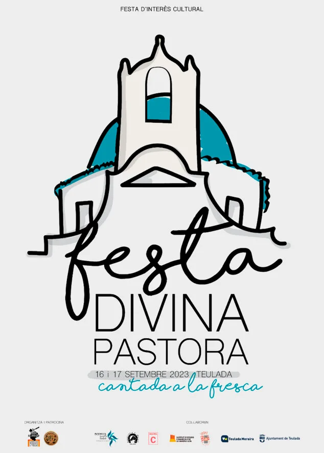 Programa de las fiestas de la Divina Pastora de Teulada Moraira 2023 1 Imagen: Cartel de la Fiesta de la Divina Pastora de Teulada-Moraira