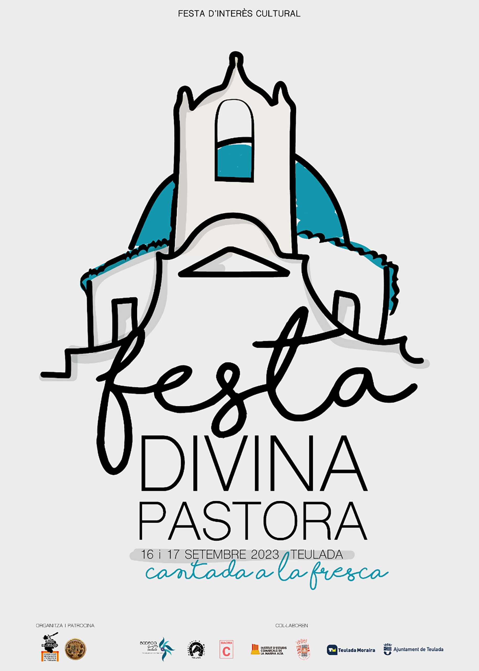 Cartel de la Fiesta de la Divina Pastora de Teulada-Moraira