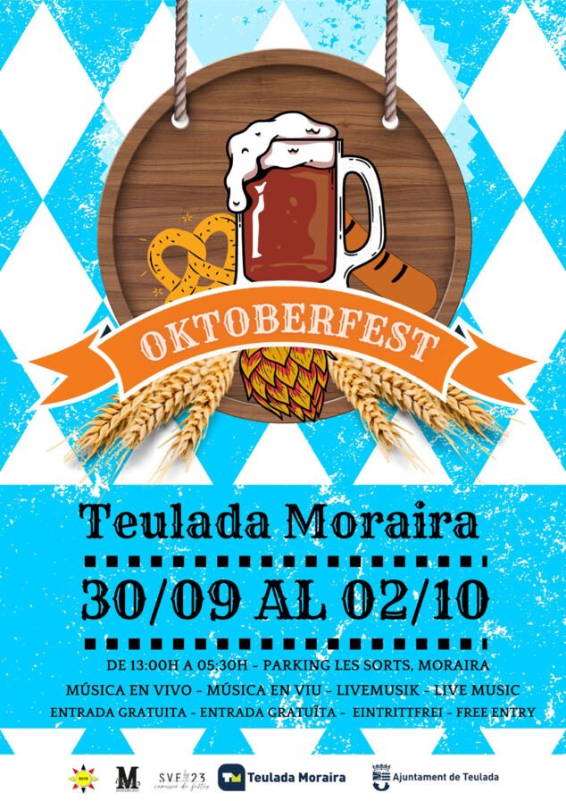 Imagen: Cartel del Oktoberfest 2022 en Teulada-Moraira