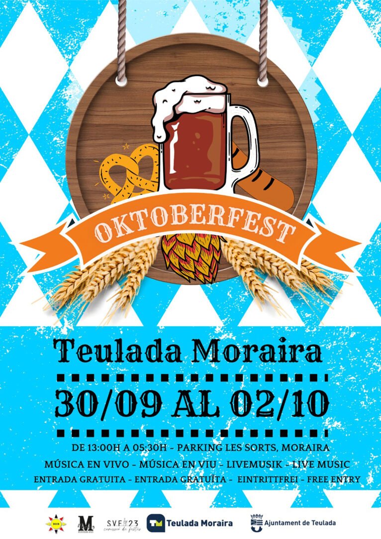 Cartel del Oktoberfest 2022 en Teulada-Moraira