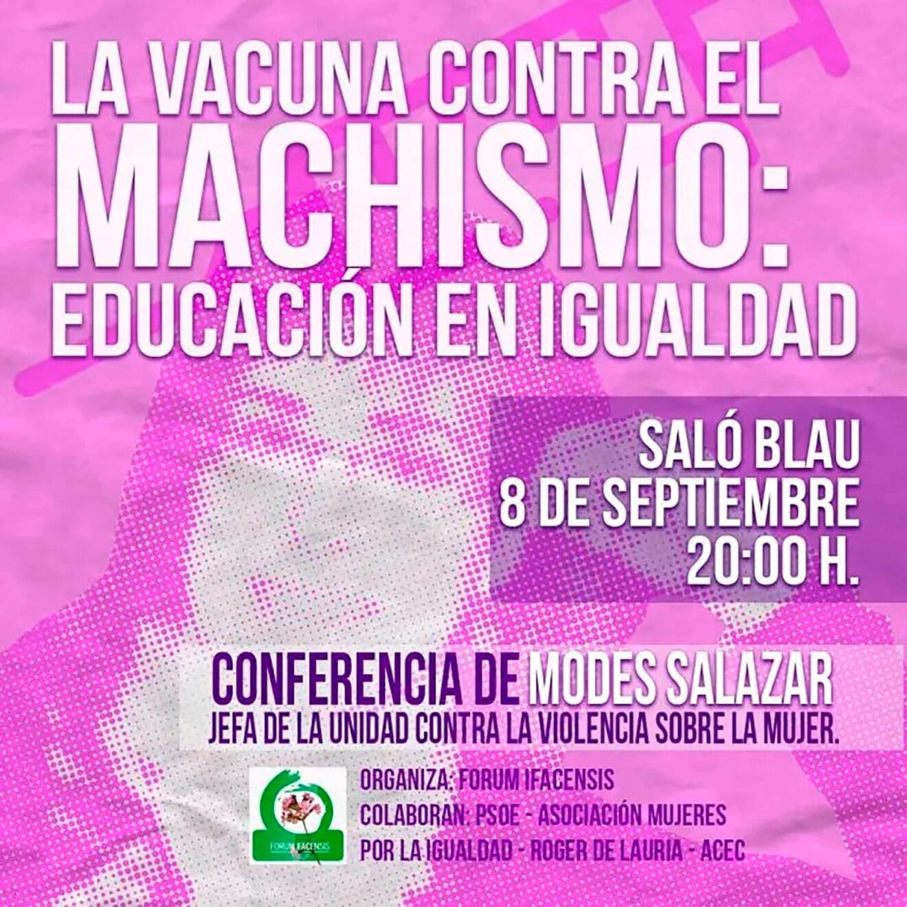 Conferencia 'La vacuna contra el machismo, educación en igualdad' en Calp