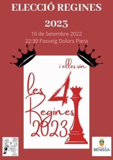 Eleccion Reinas 2022 Benissa