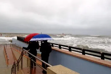 Foto de archivo del temporal costero en el litoral de Dénia