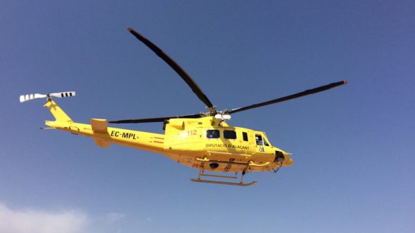 Imagen: helicoptero de Bomberos