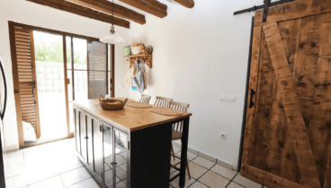 Isla de la cocina de estilo industrial