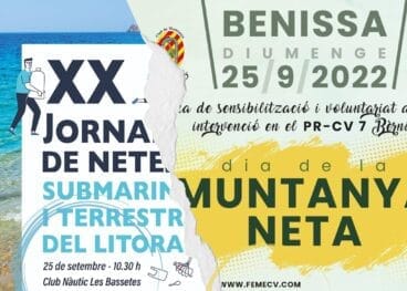 maraton de recogida de residuos en el mar y en la montana de benissa