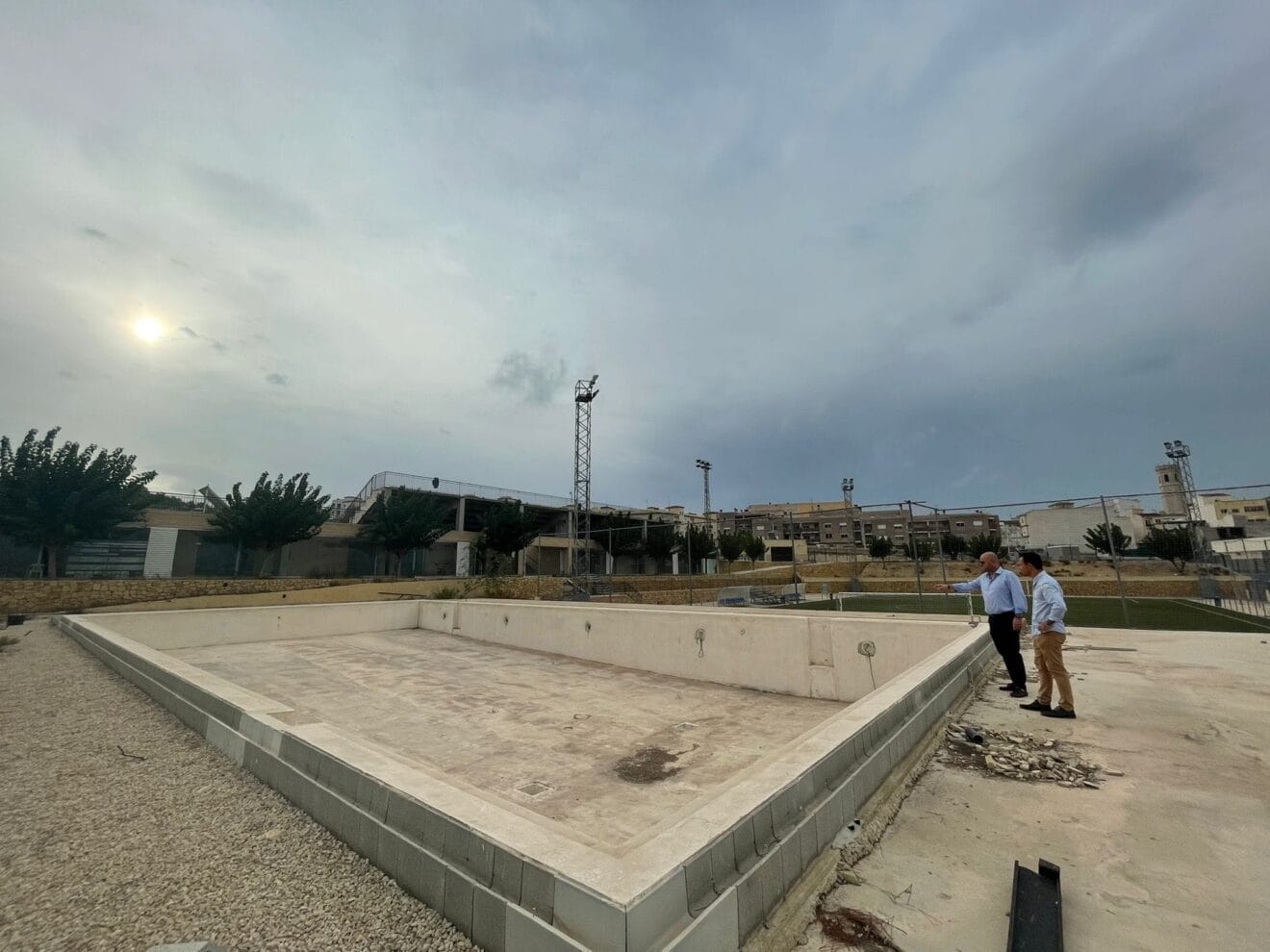Obras piscina de Teulada Moraira