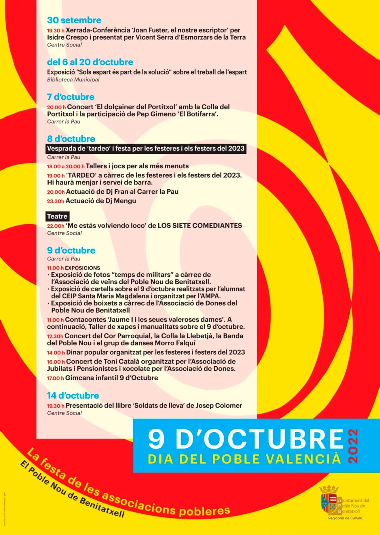 Programación del 9 d'Octubre en Benitatxell