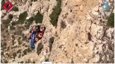 rescate de bomberos en el penon