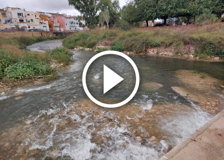 Río Girona hoy en Beniarbeig