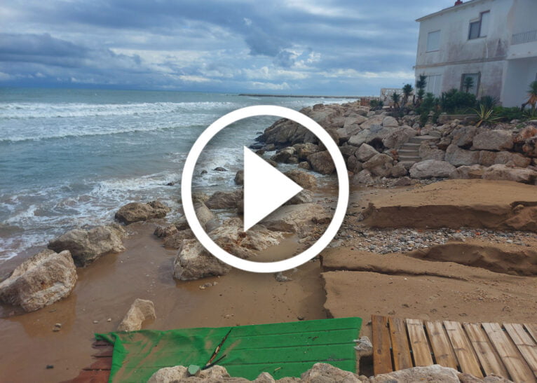 Salida al mar en la playa de les Deveses de Dénia