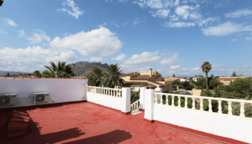 Solárium en la parte superior de la vivienda