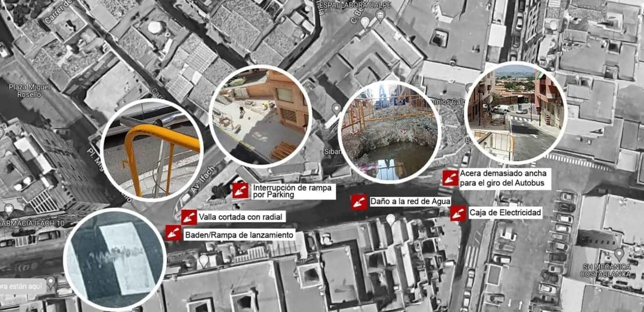 Averías y contratiempos en las obras de Calp