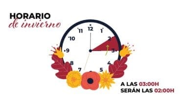 Cambio de horario al de invierno