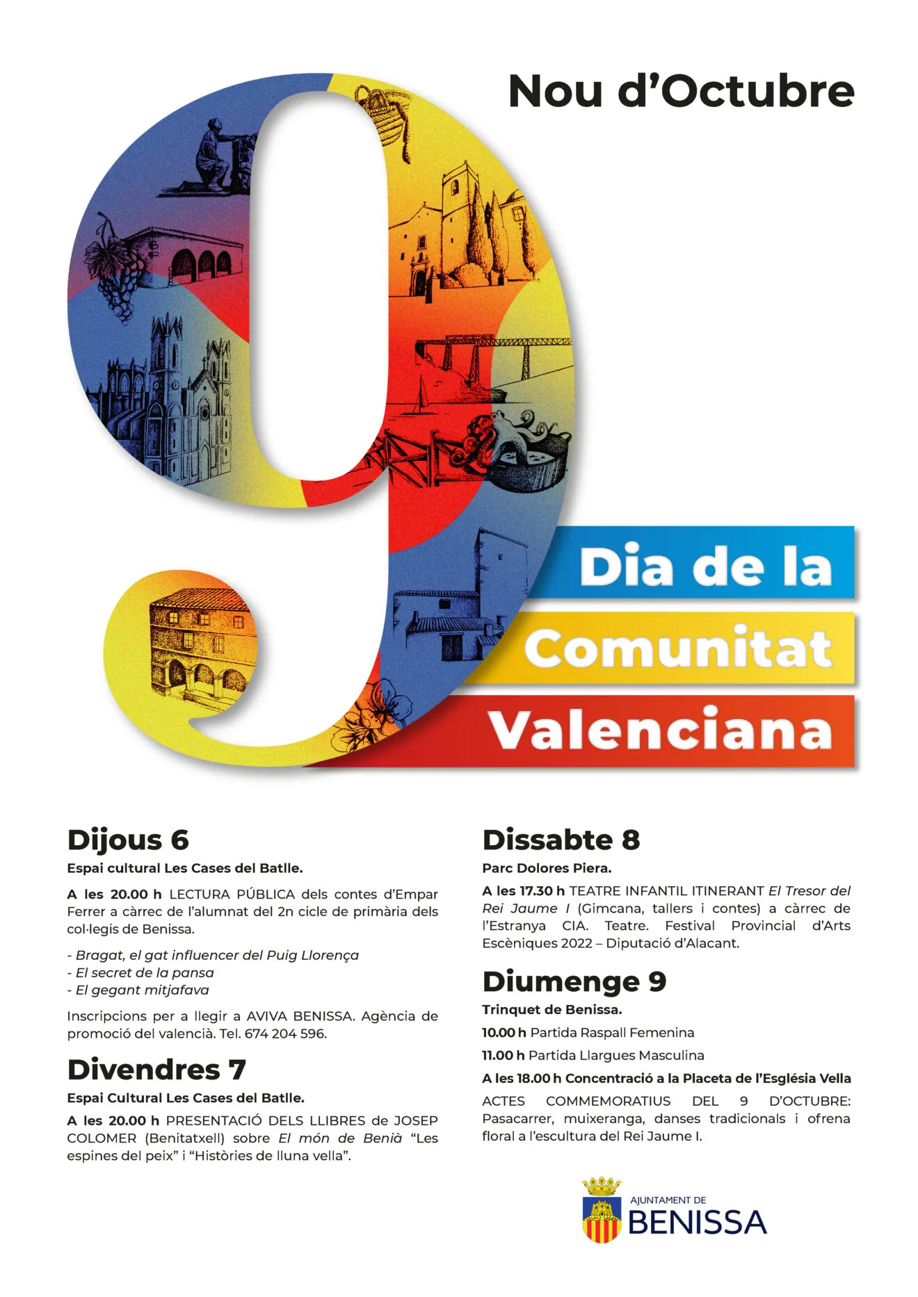 Cartel actividades 9 octubre Benissa