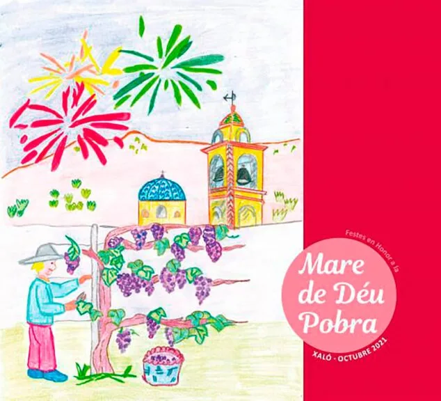 Imagen: Cartel de las fiestas de la Mare de Déu Pobra de Xaló 2021