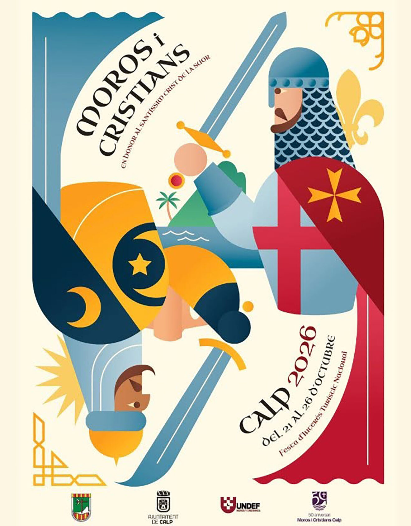 Cartel de Moros y Cristianos de Calp de este año