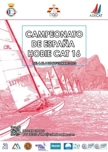 Cartel del Campeonato Nacional de Vela en Benissa