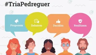 carteleria de los presupuestos participativos de pedreguer