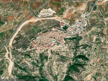 imagen de archivo aerea de benissa