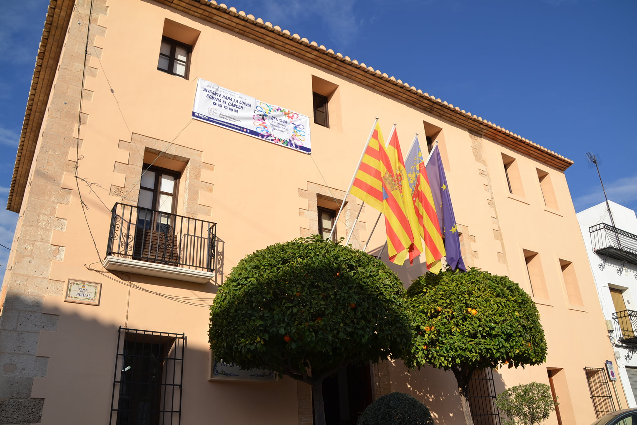 imagen de archivo de la fachada del ayuntamiento de benissa