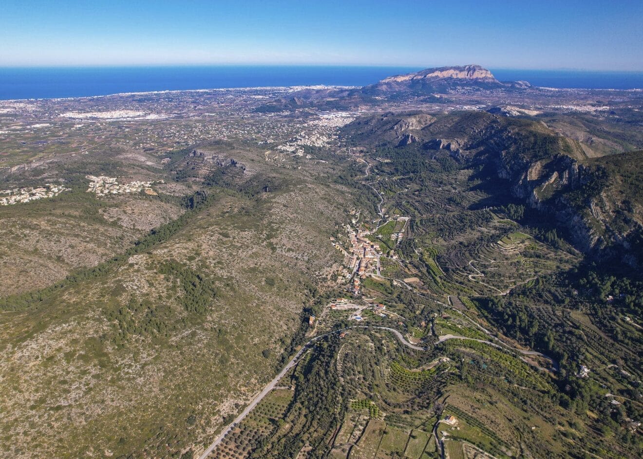 La Marina Alta desde el cielo de Alcalalí