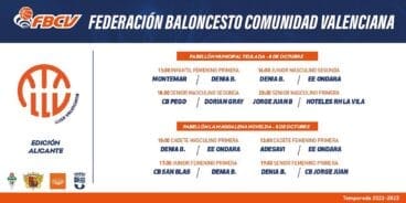 Partidos de la Final de la Liga Valenciana de Baloncesto 2022 en Teulada-Moraira y Novelda