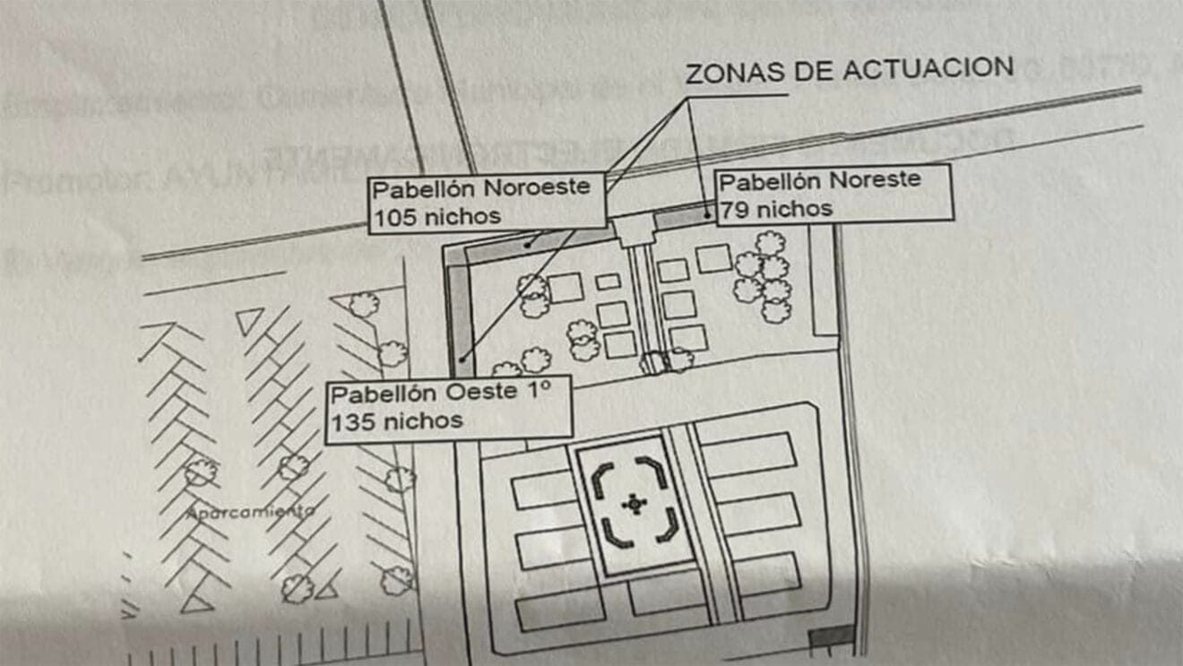 Plano extraído de la carta recibida por los vecinos afectados