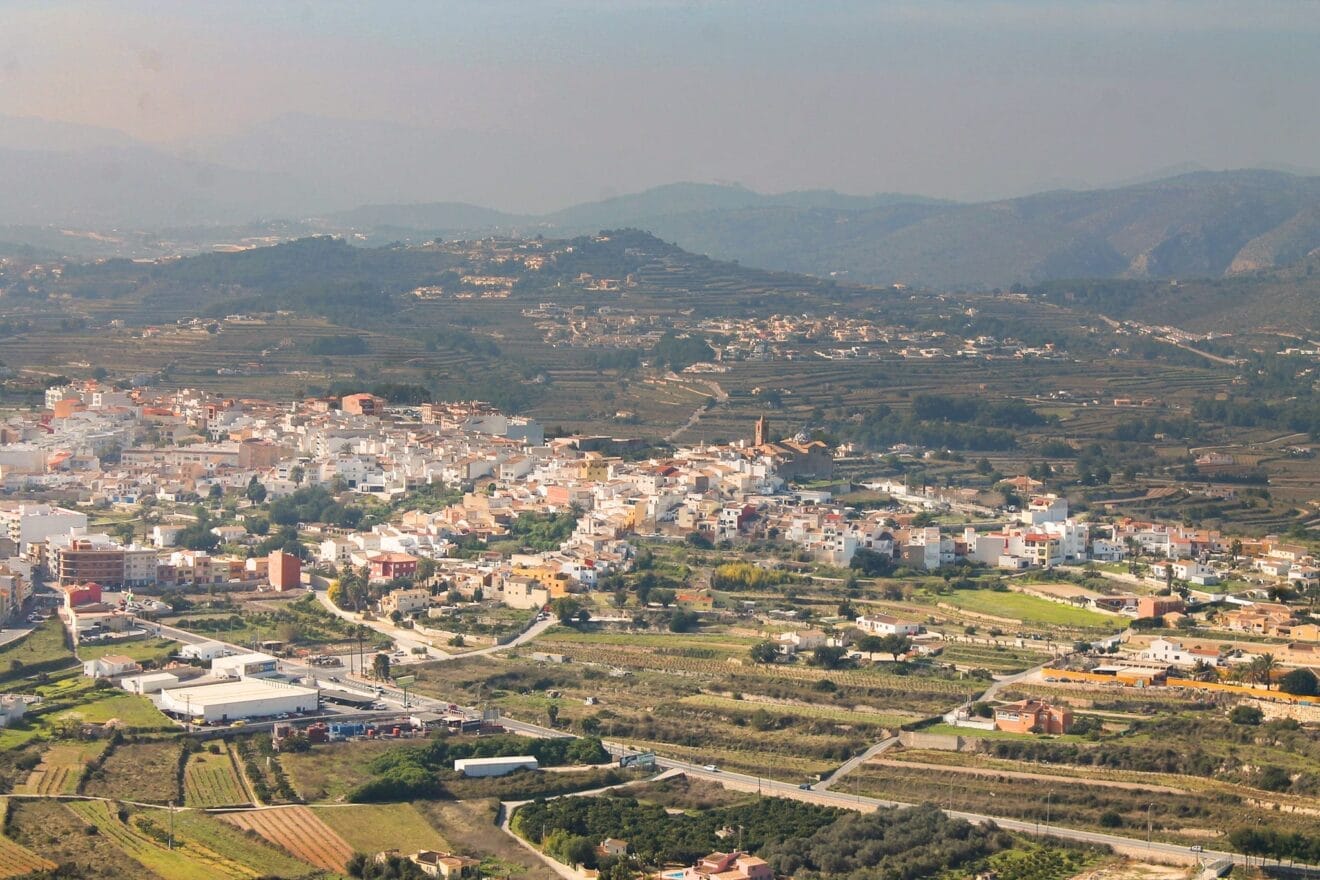 Vista del Poble Nou de Benitatxell