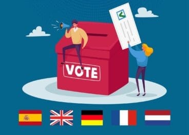 Cartel para votar en Teulada Moraira
