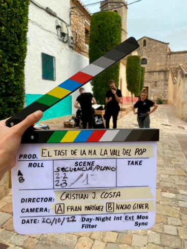 Claqueta del rodaje de ‘El tast’
