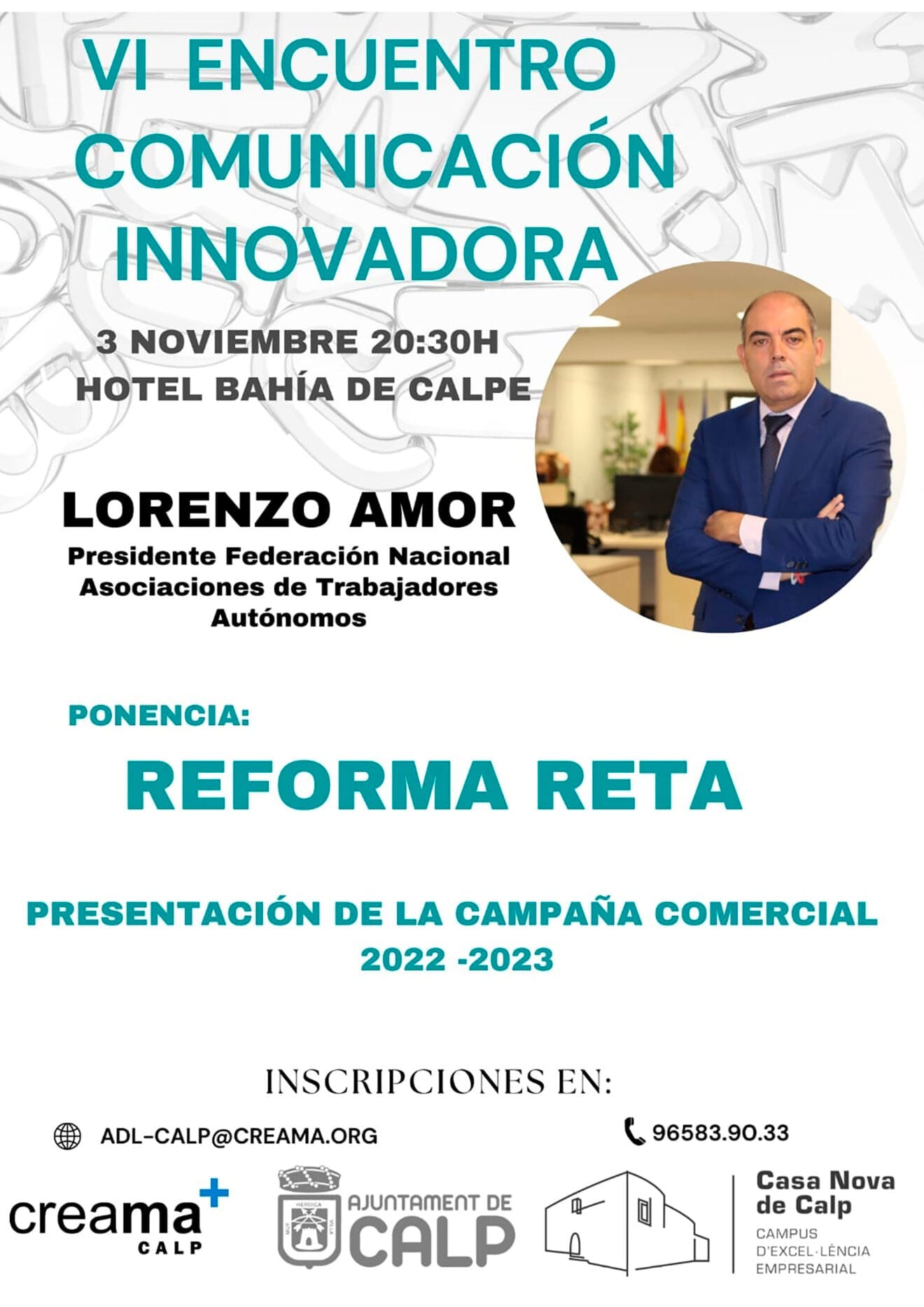 Cratel del VI encuentro de Comunicación Innovadora en Calp