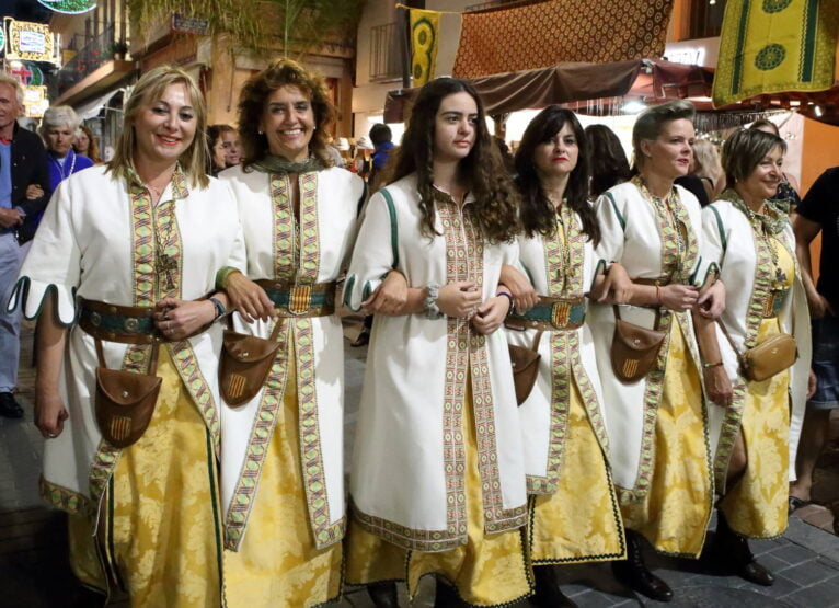 Fila de moros y cristianos de Moraira