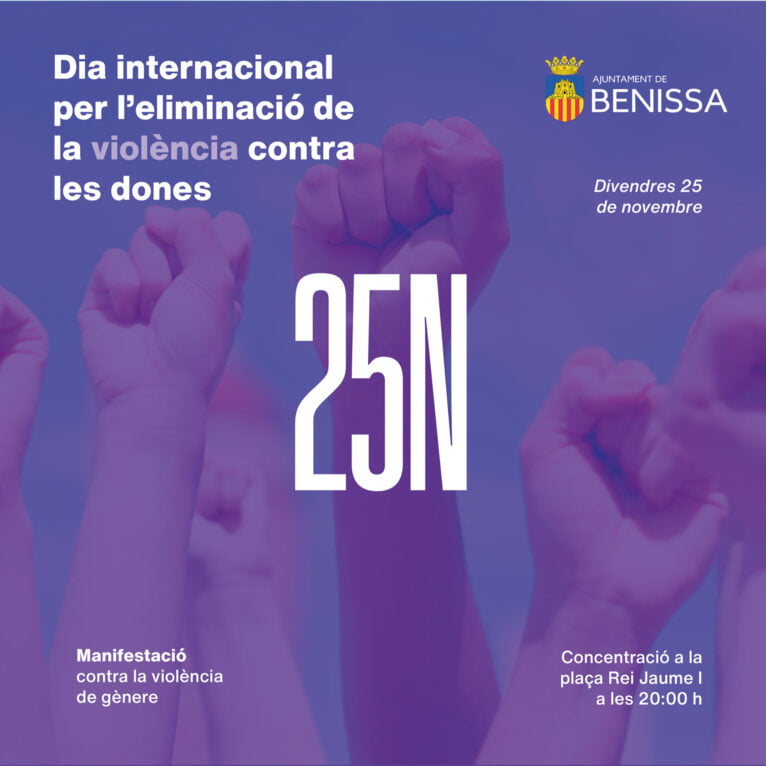 Manifestación del 25N en Benissa