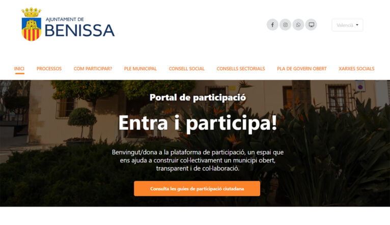 Nuevo portal de participación ciuadadana