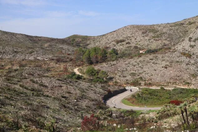 Les Valls de la Marina Alta desean renacer: ¿cuándo se recuperarán las montañas tras el gran incendio? 45 paisaje en la vall debo dos meses despues del incendio 32