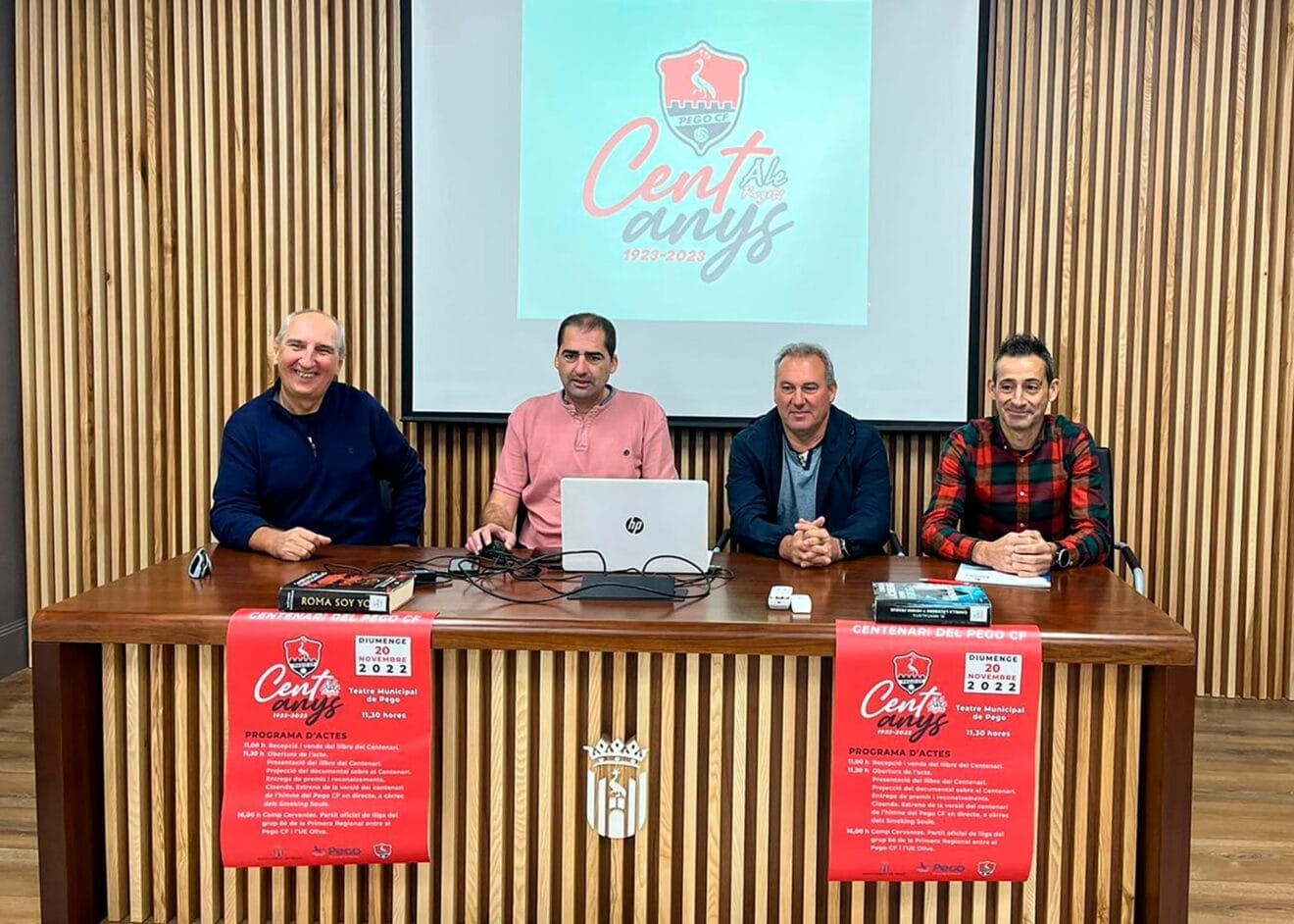 Presentación de la programación del centerario del Pego C.F.