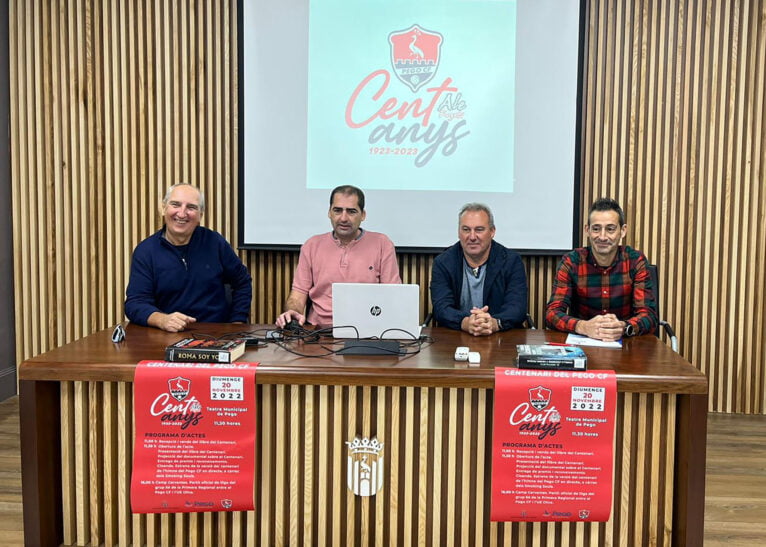 Presentación de la programación del centerario del Pego C.F.