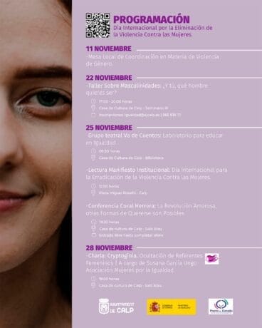 Programación del 25N en Calp