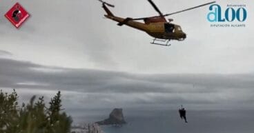 bomberos en el rescate de la media maraton serra dolta calpina