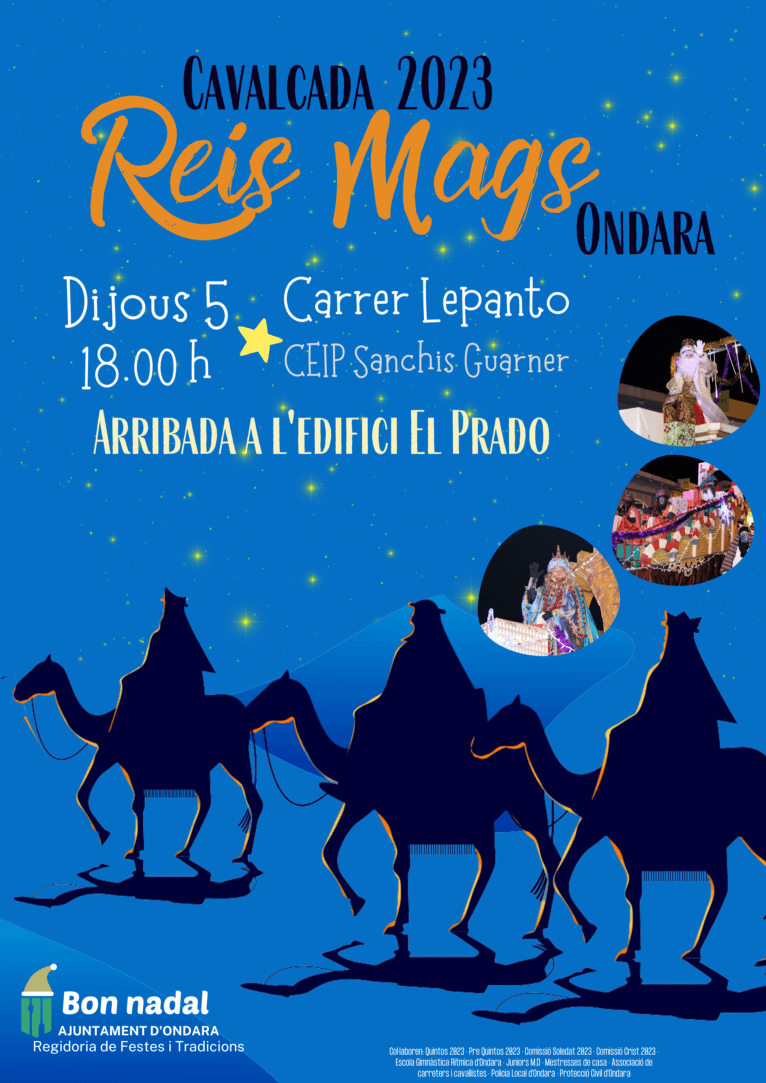 Cartel Cabalgada Reyes Magos Ondara