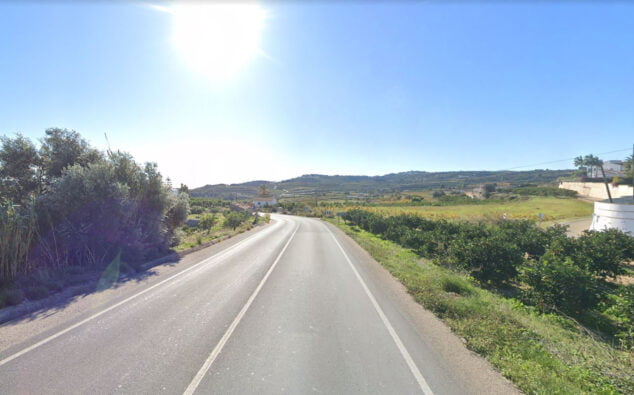 Imagen: CV-743 entre Teulada y Moraira