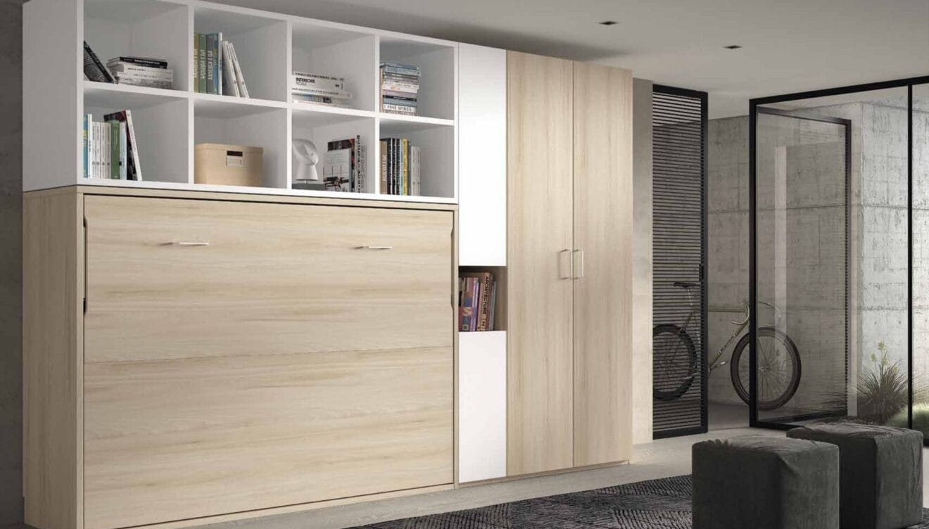 Habitación juvenil con cama abatible